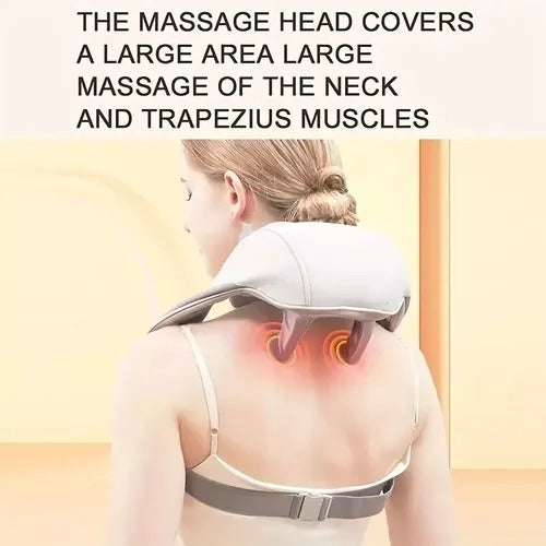 Professional Wireless Neck Shoulder Back Massager | جهاز تدليك احترافي لاسلكي للرقبة والكتفين والظهر