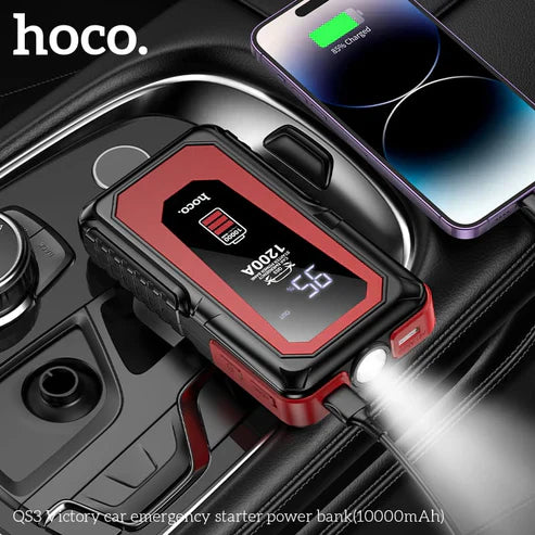 Hoco - Car Starter Power Bank (QS3) | هوكو - بنك طاقة لتشغيل السيارة (QS3)