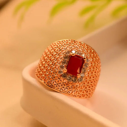 Zircon Stone Ring | خاتم من حجر الزركون